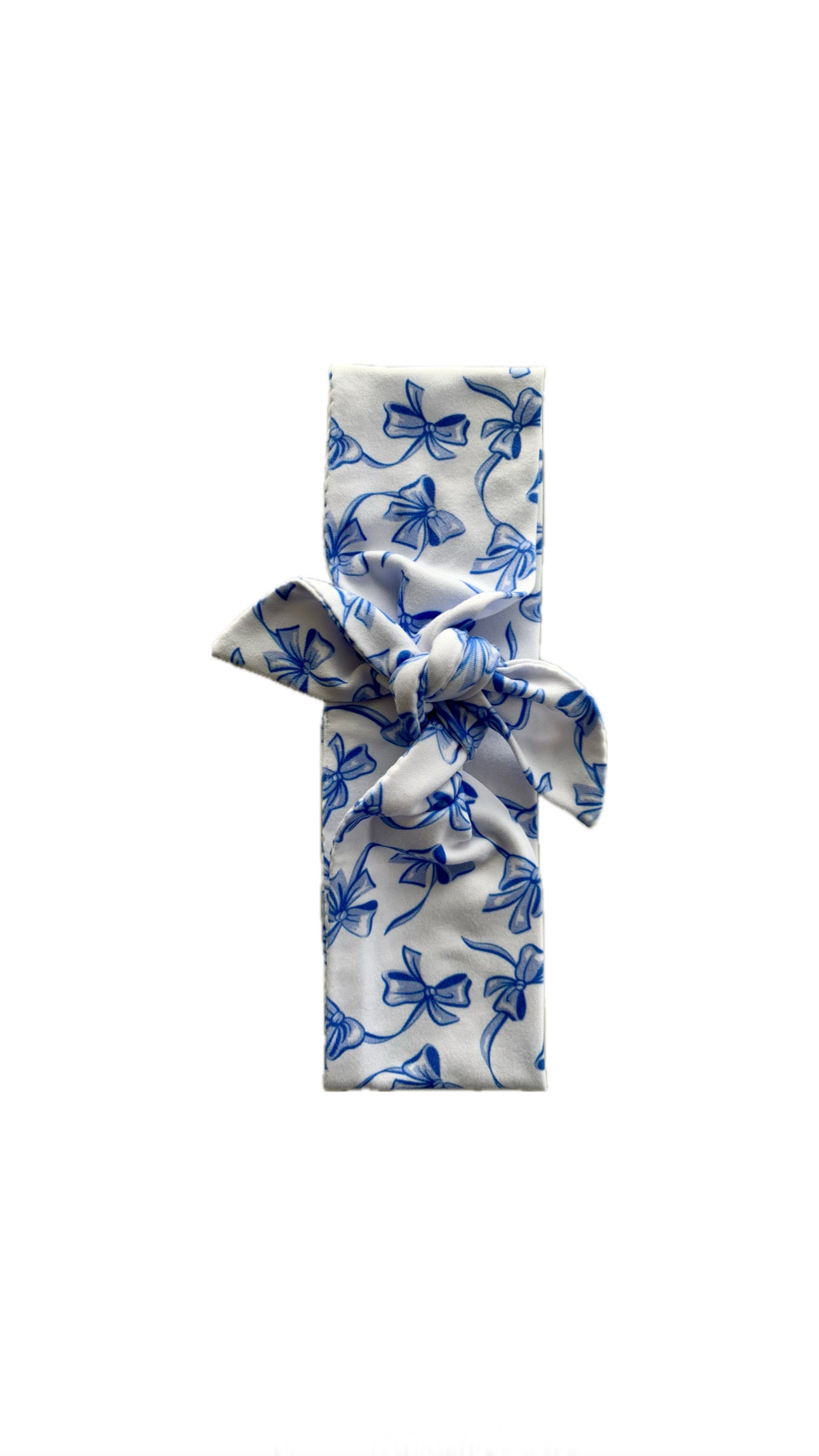 Blue Ribbons & Bows Wide Tie