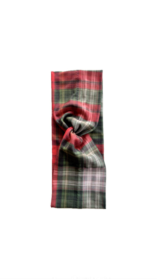 Christmas Plaid Narrow Twist