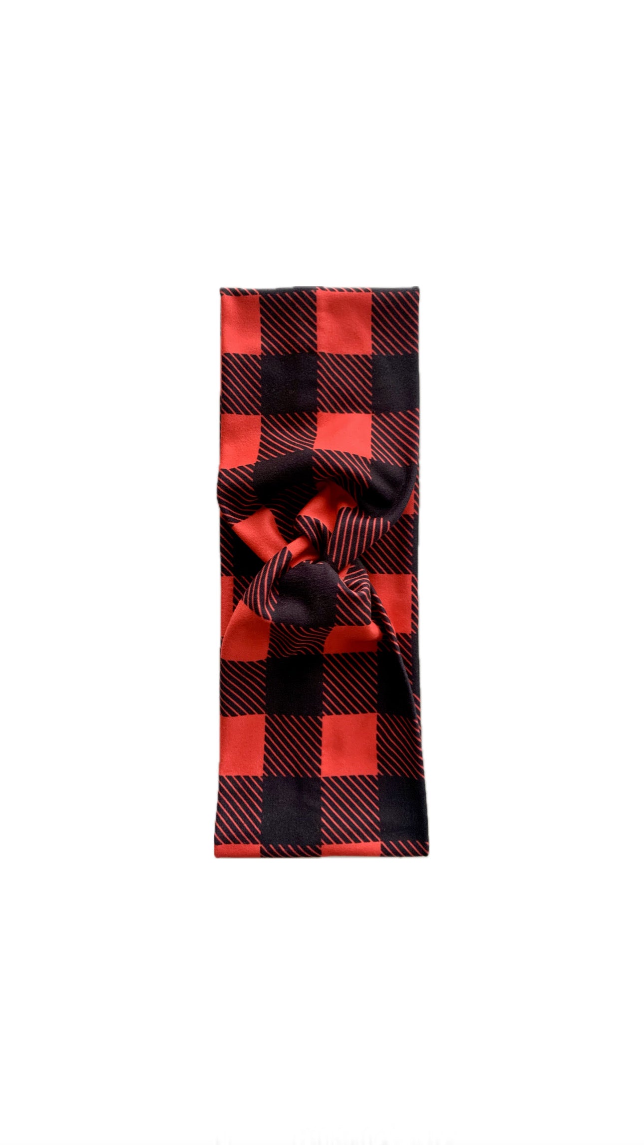 Red Buffalo Plaid Narrow Twist