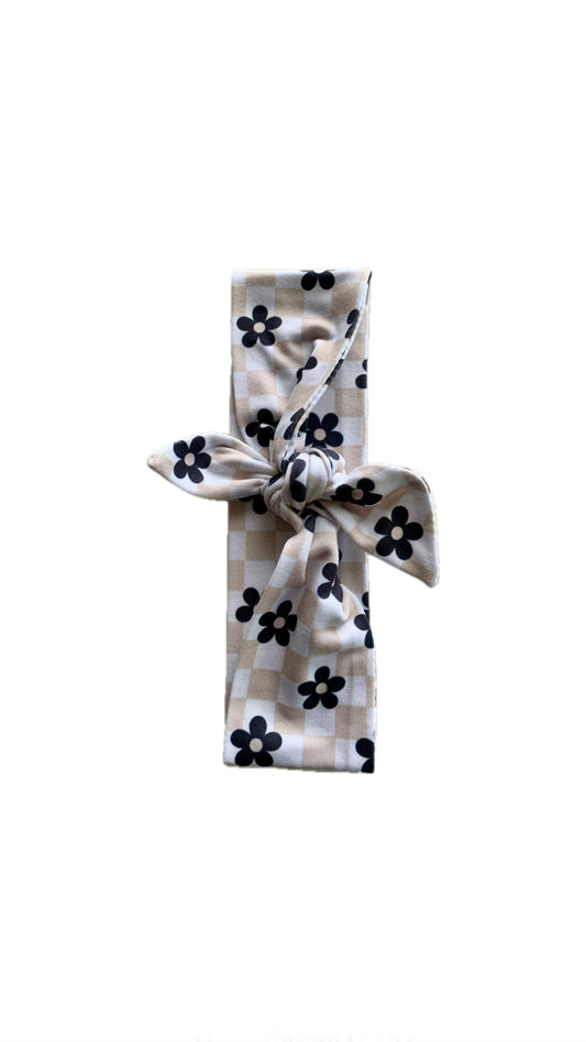 Daisy Checker Wide Tie