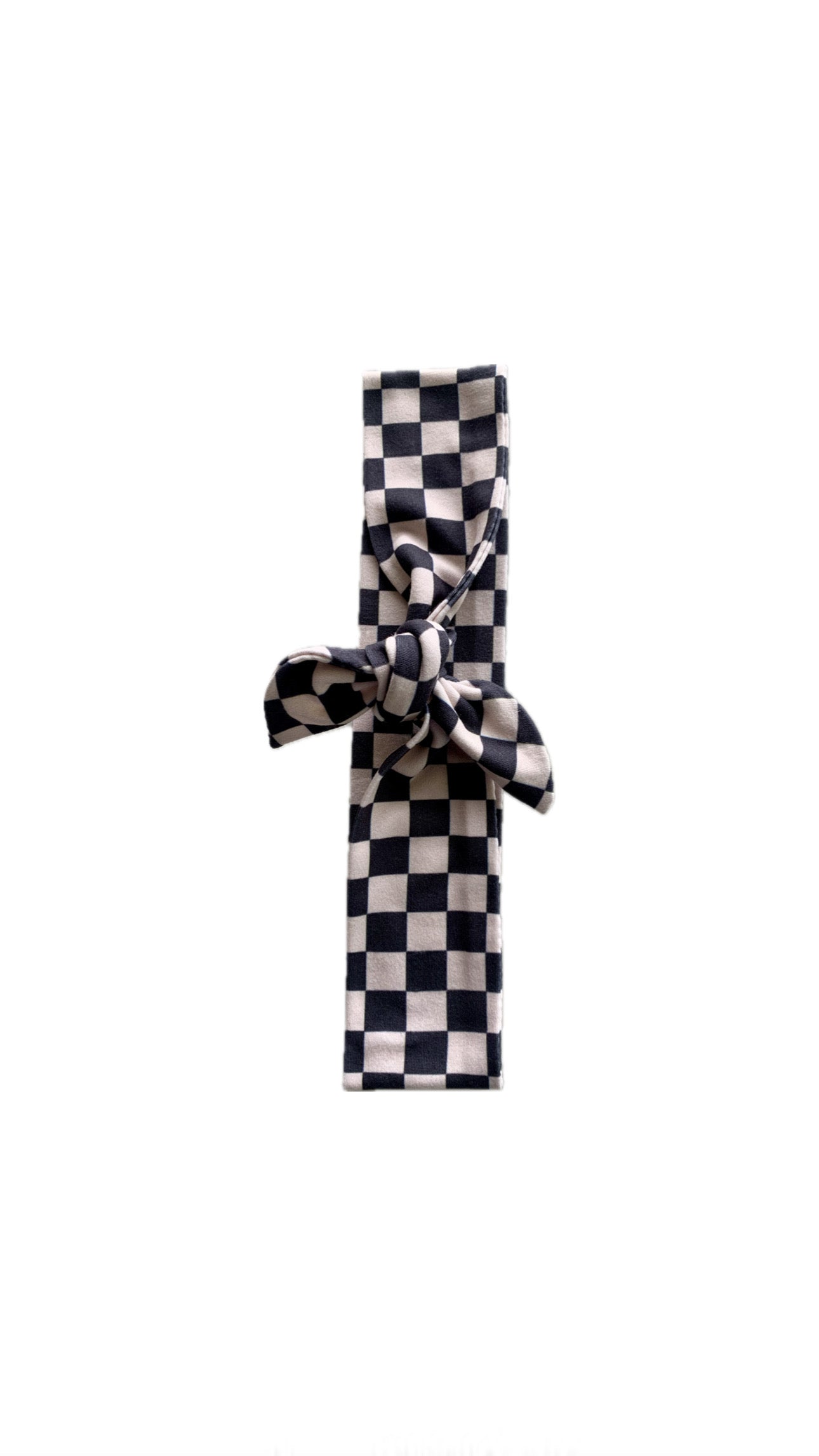 Beige & Black Checker Tie