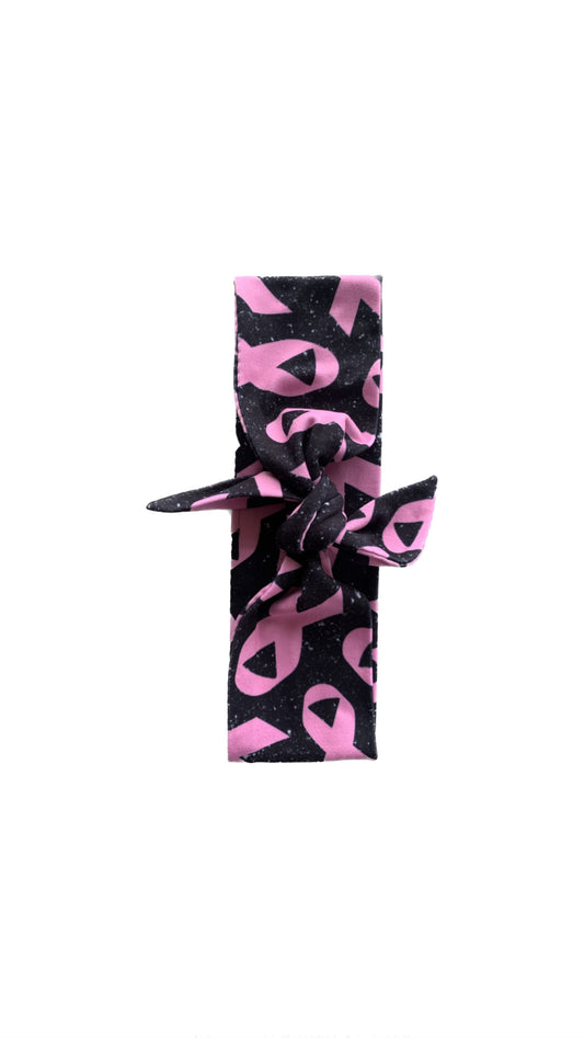 Black Breast Cancer Wide Tie