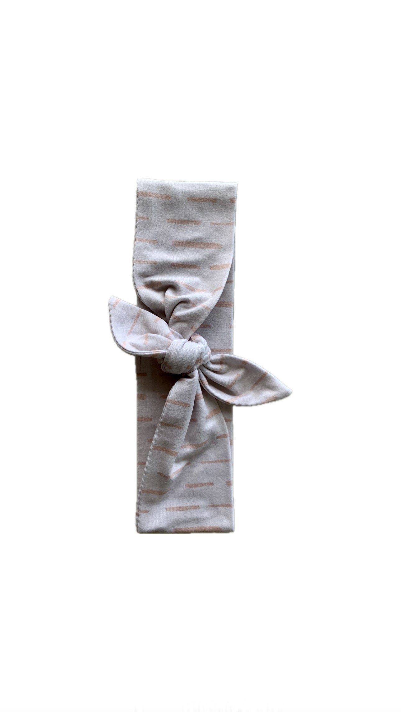 Cream Stitch Wide Tie