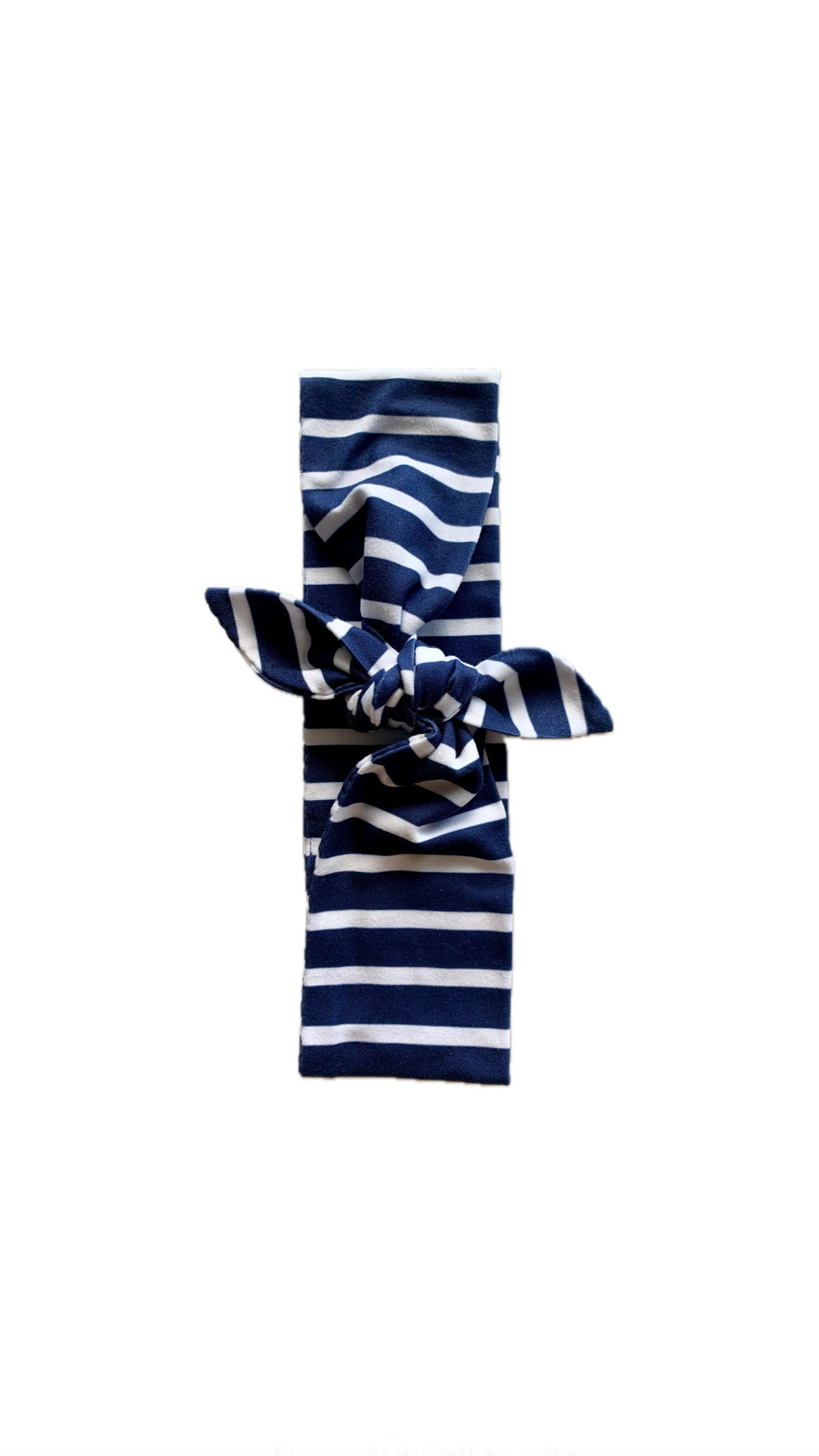 Navy Stripe Wide Tie