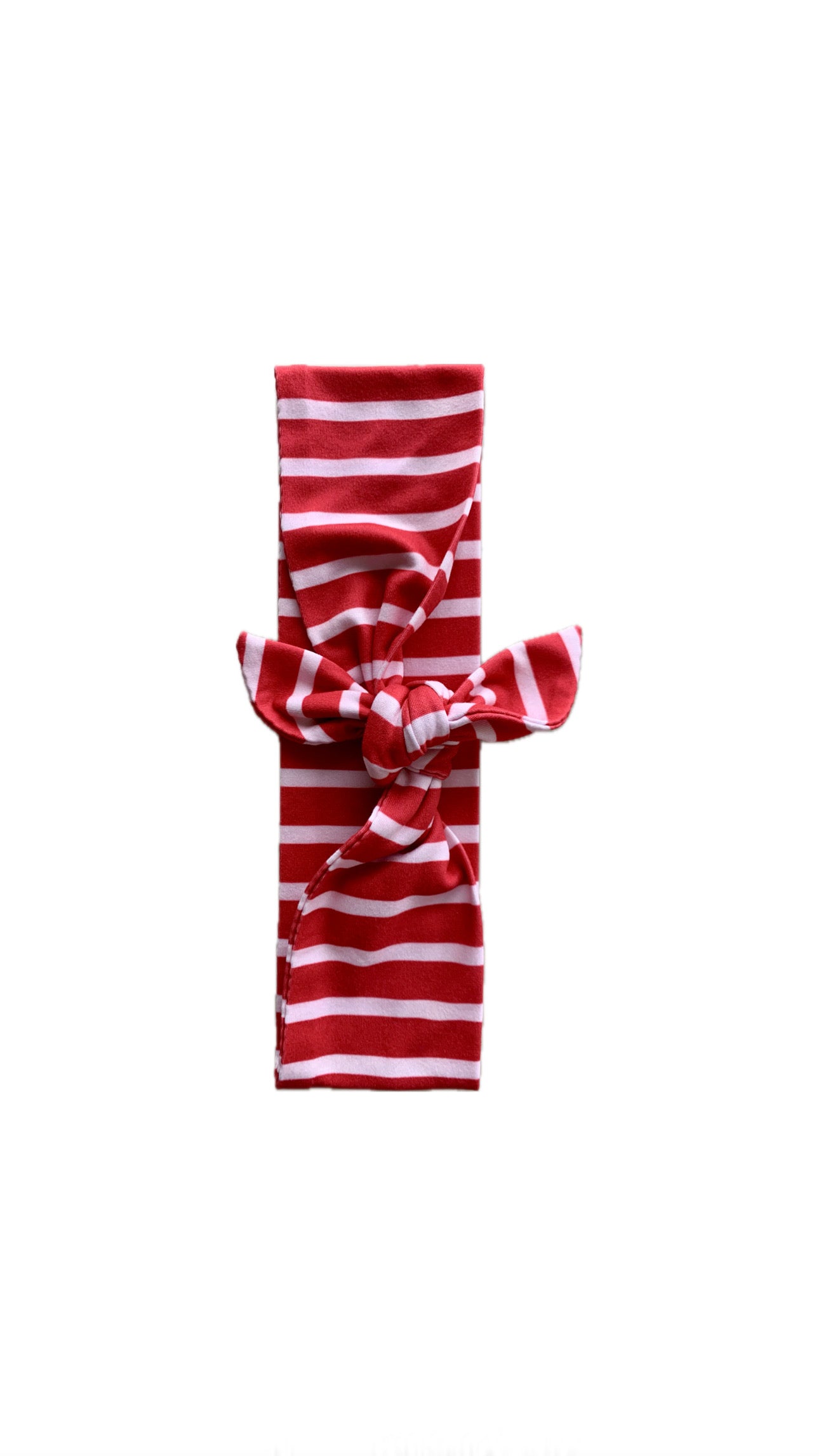 Red & White Stripe Wide Tie