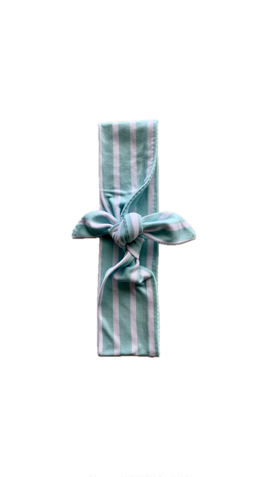 Seafoam Stripe Wide Tie