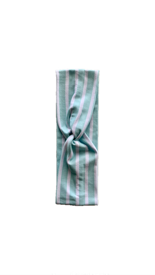 Seafoam Stripe Narrow Twist