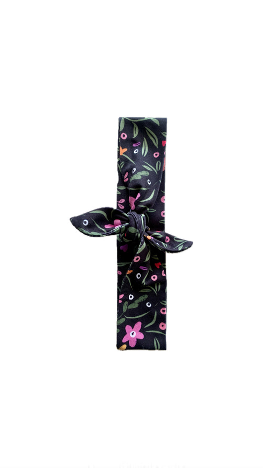 Black Ditzy Tie