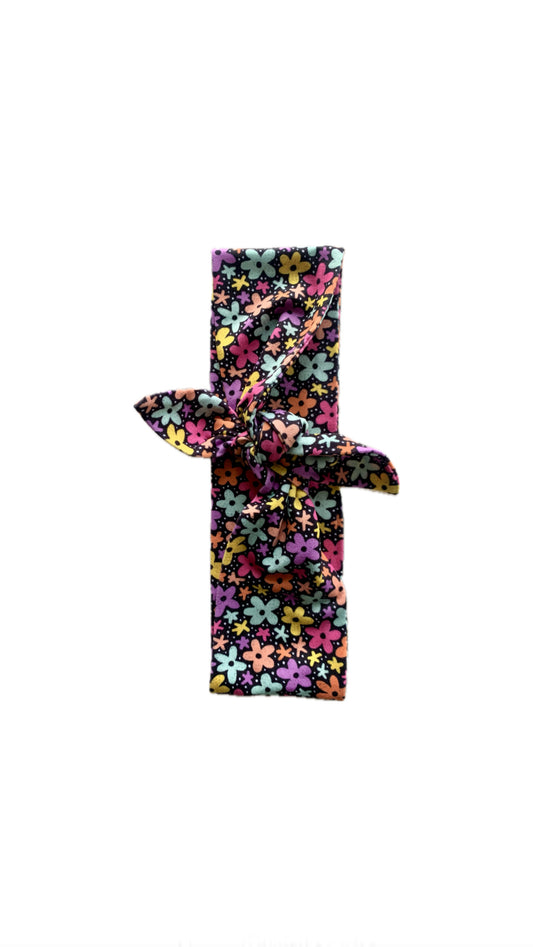 Bright Ditsy Floral Wide Tie