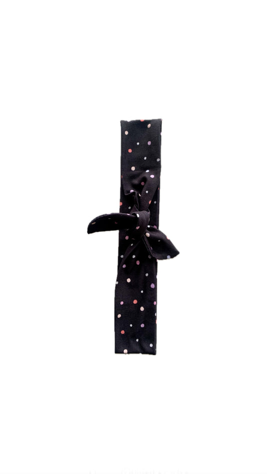 Black Confetti Dots Tie