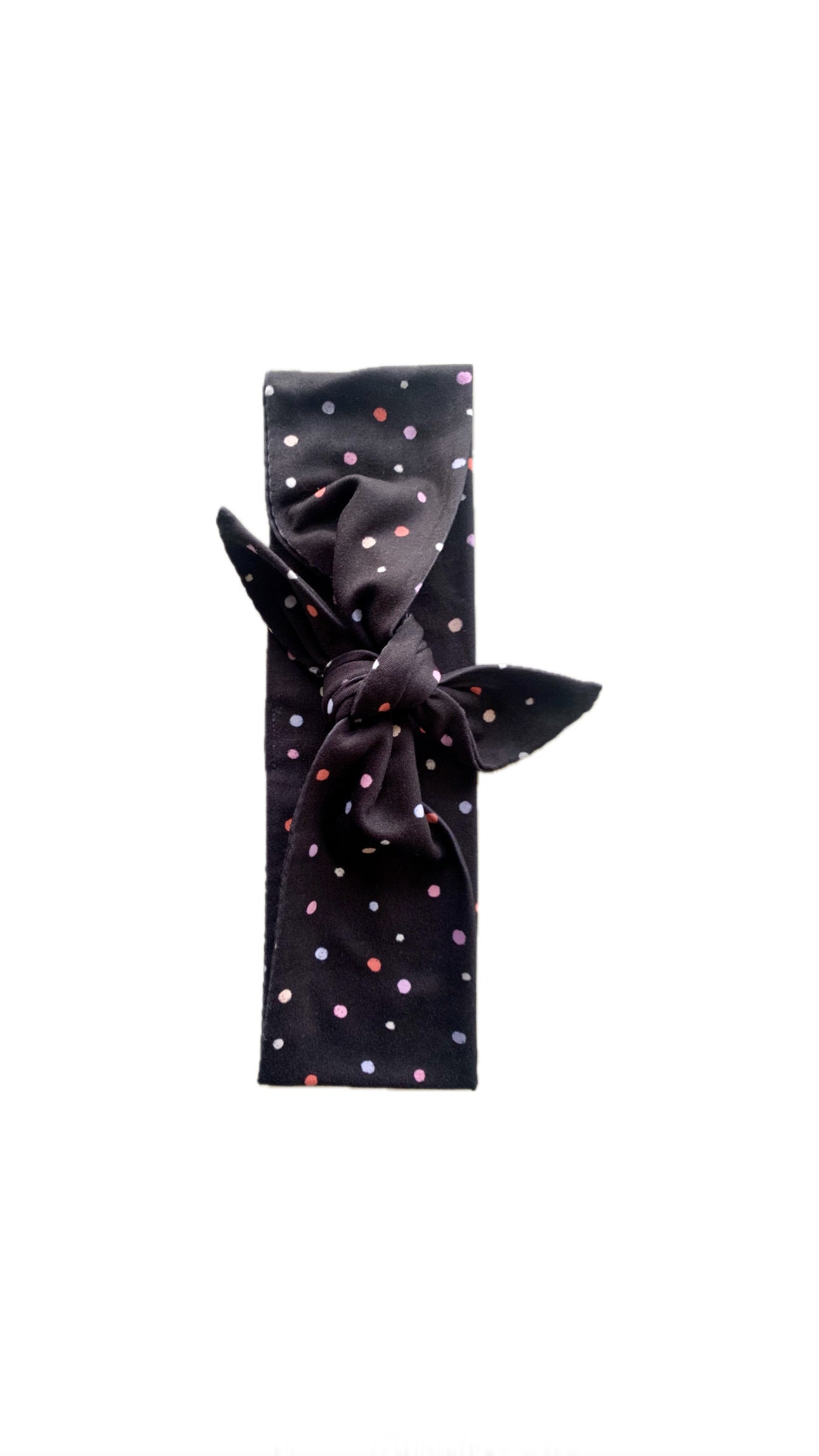 Black Confetti Dots Wide Tie