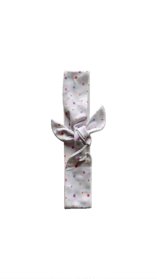 White Confetti Dots Tie