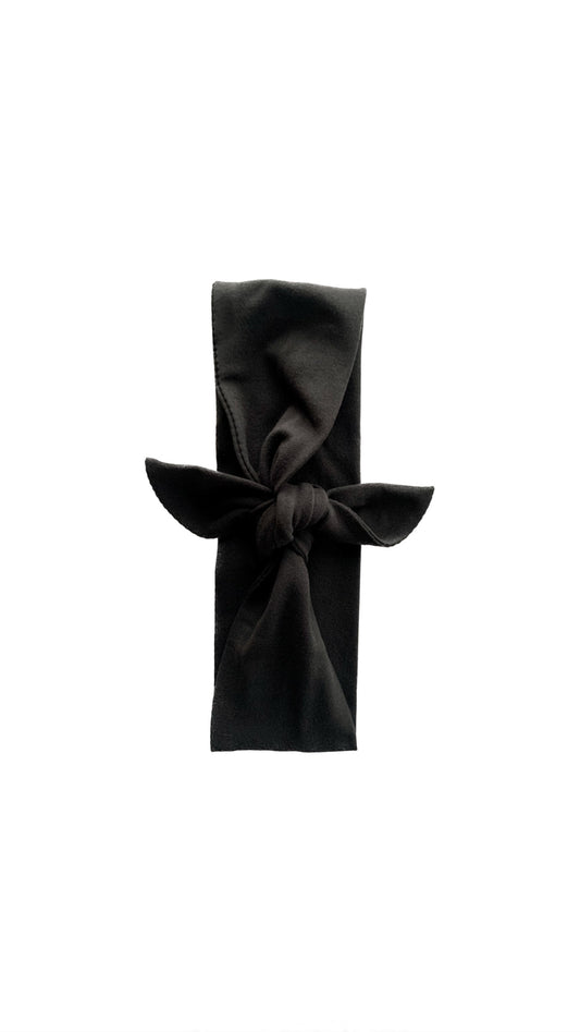 Jet Black Wide Tie